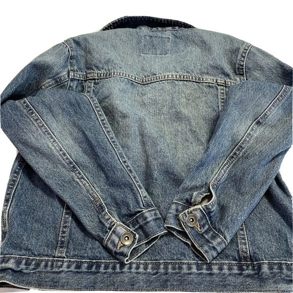Children's Place Boys Classic Blue Jean Denim Jacket Size Medium 7 8 Button up - Picture 6 of 7